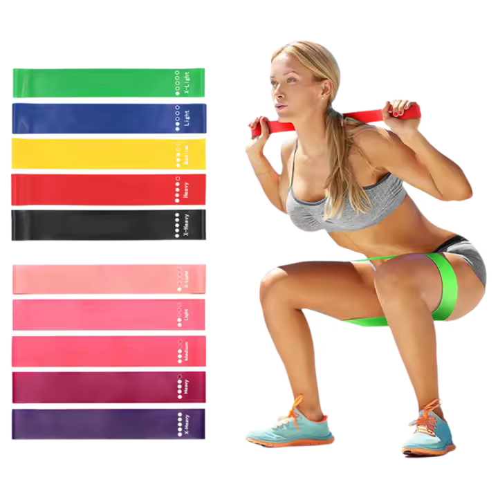 Bandas elásticas de resistencia para Fitness, equipo de entrenamiento de fuerza para gimnasio, Pilates, Crossfit - 1