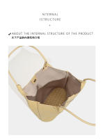 Bolso de mano de gran capacidad para mujer, nuevo bolso de hombro casual versátil, bolso tejido de alta gama para madre e hijo - details 2