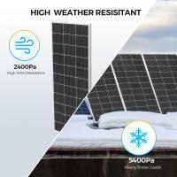 XINPUGUANG 18.15V 120 W panel solar cargador de batería de vidrio rígido de energía solar de 120 Watt para el hogar jardín balcón ventana barco marino RV - details 6