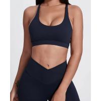 Sujetador deportivo sin costuras para mujer, espalda cruzada, alta elasticidad, camiseta sin mangas para Fitness, Yoga, gimnasio - details 3