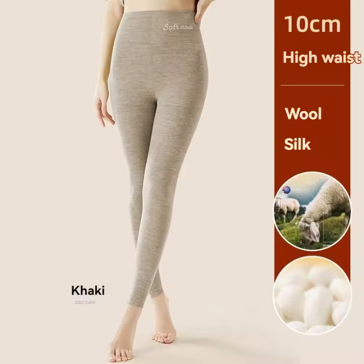 Mallas térmicas de Invierno para mujer, Leggings forrados, suaves, cálidos, informales, delgados - 1