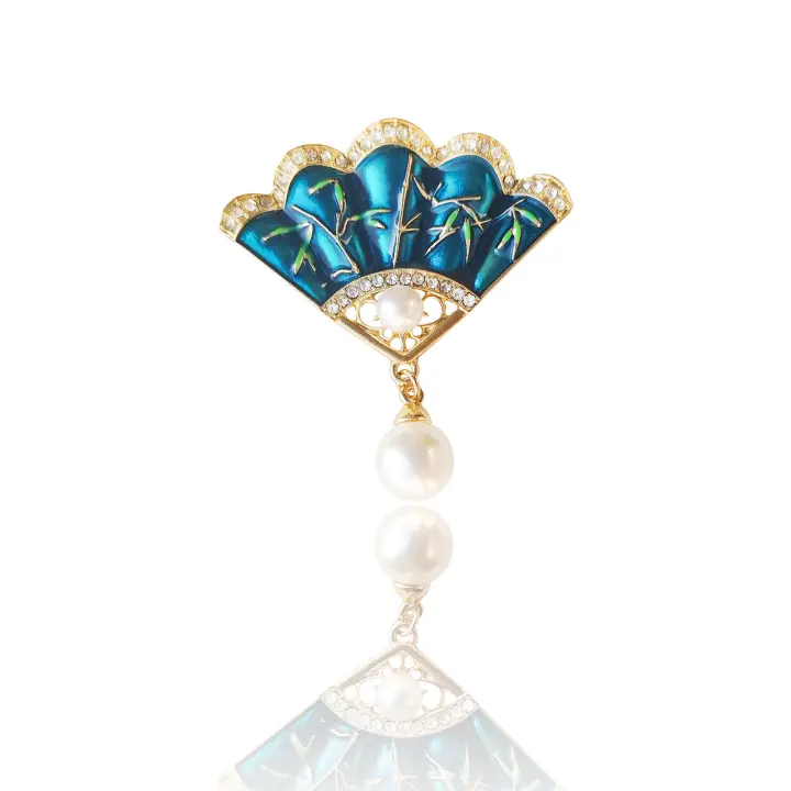 Joyas Her Lab Broche de Mariposa de Perla Retro Palacio Hecho en China - 1
