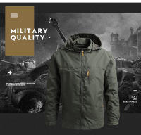 Chaqueta Táctica Para Hombre Impermeable Con Capucha Deportiva Militar De Tallas Europeas S-5XL Para Escalada En El Campo Chaqueta Externa Delgada - details 4