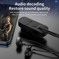 Receptor de Audio inalámbrico con Bluetooth 5,1, dispositivo con baja latencia, ANC + ENC, cancelación de ruido, 3,5mm, AUX, con micrófono - details 6