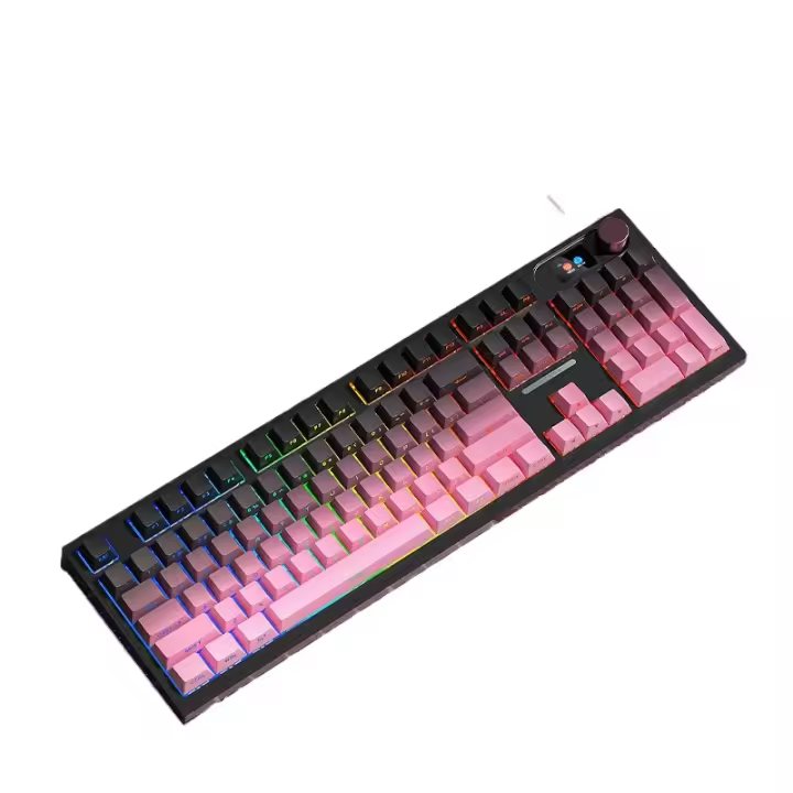 LT104 Teclado Tri-Modo RGB Personalizado Inalámbrico 2.4G Bluetooth Teclado Mecánico de Oficina - 1