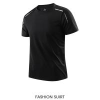 camisetas de secado rápido para correr para hombre, camisetas transpirables para senderismo y pesca, Camisa corta para deportes al aire libre de elasticidad suave, verano - details 6