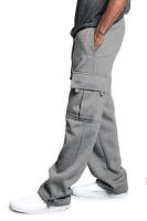 Pantalones deportivos sueltos para hombre, pantalones casuales con encaje, cintura elástica, bolsillo, color sólido - details 6