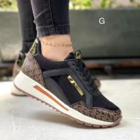 Zapatillas de deporte ligeras para mujer, zapatos informales con tacón de pendiente grande, a la moda, para exteriores - details 2