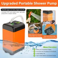 Bomba de ducha eléctrica portátil para acampar al aire libre, IPX7 a prueba de agua con pantalla digital, camping - details 2