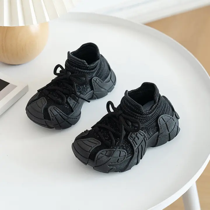Zapatos Deportivos de Coco Tejidos con Mosca para Niños Zapatos Casuales Transpirables para Otoño 2025 Adecuados para Niñas Medianas - 1