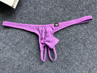 Tanga con pene abierto para hombre, bragas eróticas, ropa interior con funda Jj, calzoncillos con espalda en T, bragas con agujeros para pene, tangas con trasero desnudo Gay, lencería - details 6