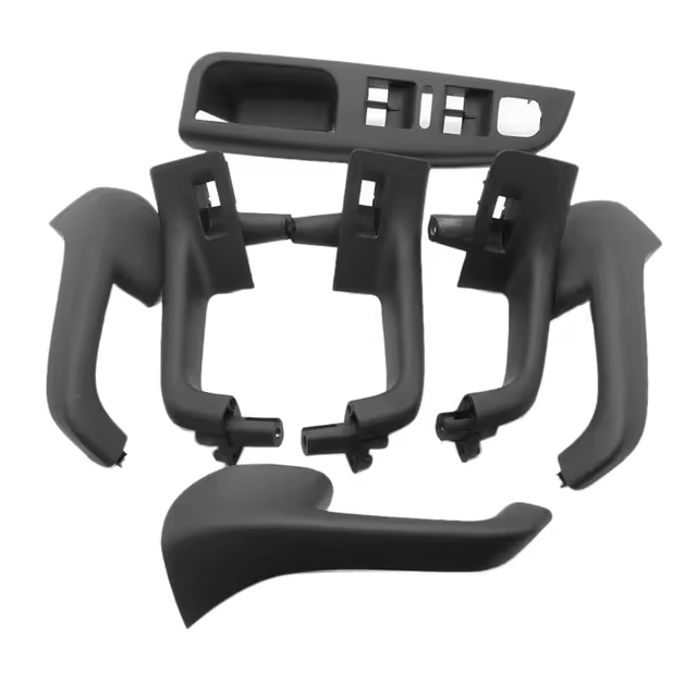 Uds. Manija Interior negra para puerta, interruptor de ventana, cubierta de bisel para Golf 5 Gti-mk5 Jetta, reposabrazos Interior 1k0 868 040b - Manijas de puertas interiores - 1