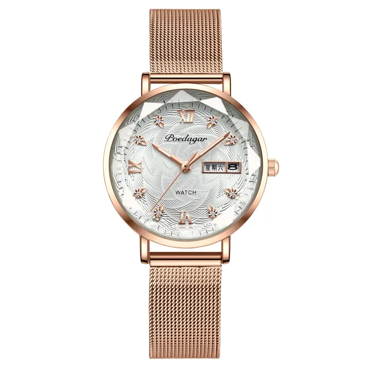 Reloj de mujer Pedagar luminoso e impermeable, versión coreana del reloj de cuarzo ultrafino de moda. - 1