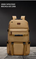 Bolsa de viaje de lona para hombre, mochila de gran capacidad, capacidad expandible, con interfaz USB - details 2
