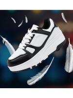 Zapatos de Patinaje de Cuatro Ruedas para Niños y Niñas Deportes Casuales al Aire Libre Tobogán y Acolchado Estudiantes Escolares - details 2