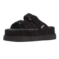 Nuevas sandalias de cuero deslizantes Goldenstar HI de alta calidad para mujer, tacones altos con plataforma de gamuza 35-44, famosa marca de verano - details 9