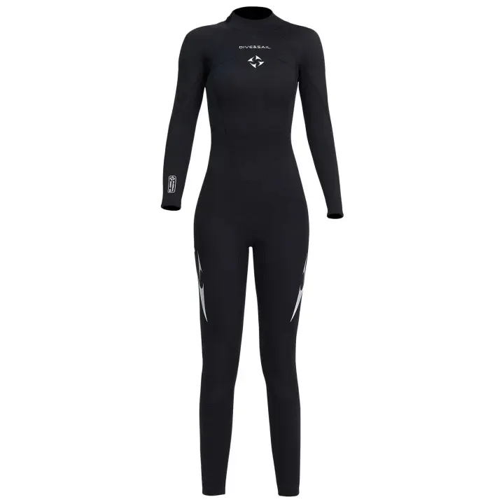 Traje de neopreno de verano para mujer, traje de buceo con cuello redondo de 3mm, traje de buceo elástico para natación, surf, snorkeg, kayak, ropa deportiva - 1