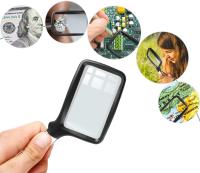 3x Large Rectangular Folding Handheld Magnifier with Dimmable LED Light - Great for seniors, reading, and low vision - details 6