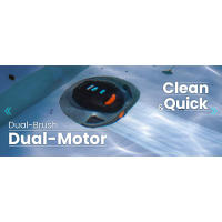 Limpiador de piscinas inalámbrico Vidapool con sistema de navegación avanzado, perfecto para piscinas sobre el suelo y planas, motores duales, - details 4