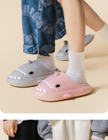Nueva pareja de zapatillas esponjosas de EVA para invierno, suaves, de algodón, para el hogar, impermeables, con suela gruesa de felpa, para mujer y hombre. - details 11