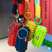 Llavero de espuma 3D tejido a mano, decoración de bolso antipérdida, Mini juguete antiestrés, baratija, llavero de Yoga DIY, regalos de gimnasio - details 3