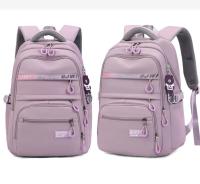 Mochila escolar grande de nailon para chicas adolescentes, morral impermeable para ordenador portátil, color negro - details 14