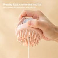 Cepillo de Perro de Silicona Suave Desenredador de Pelos Masajeador de Baño - details 12