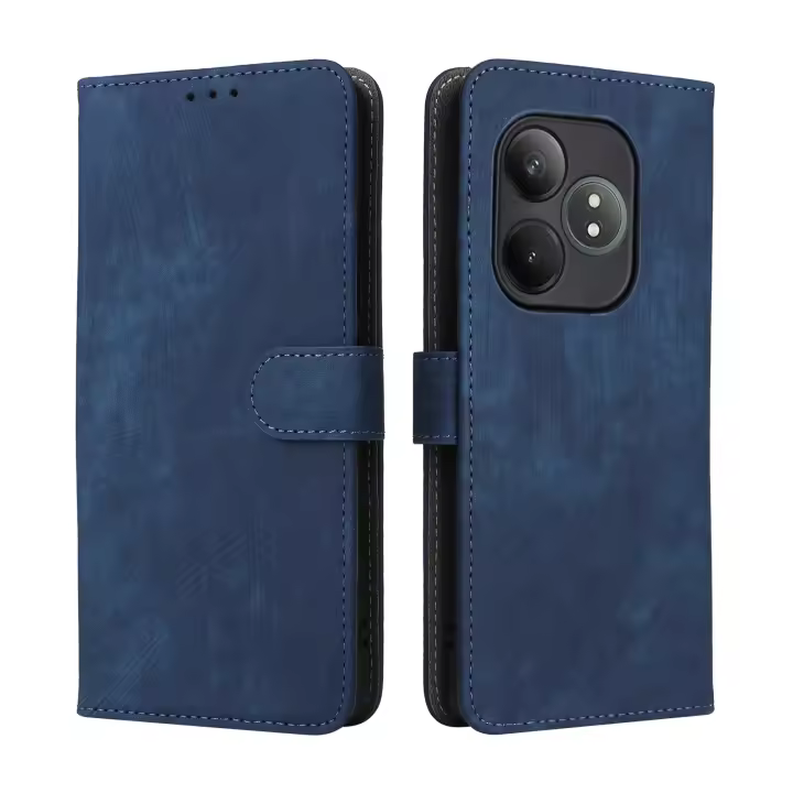 Funda de cuero para Realme GT6 GT 6T, billetera con ranuras para tarjetas, funda de teléfono con soporte abatible - 1