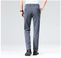 Pantalones informales elásticos para hombre, pantalones de traje de negocios, pantalones de vestir transpirables para primavera y verano, pantalones de trabajo de longitud completa para hombre - details 17