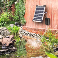 Bomba de aire para pecera oxigenador de energía Solar de 5W con batería de respaldo de 2400mAh 3 modos con 2 aireadores de pesca para estanque Solar Aiar Stone - details 4