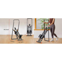 HitGo Stepper plegable - Escalador de escaleras vertical para gimnasio en casa, equipo de entrenamiento cardiovascular de cuerpo completo con manillar ajustable - details 6