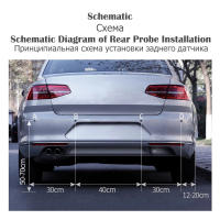 Risinglon-Sensor Parktronic para coche, Kit de Sensor de estacionamiento LED, pantalla de Radar, Monitor de respaldo, sistema Detector, 22mm - details 0