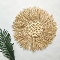 Corona de macramé tejida a mano, adorno de pared bohemio para dormitorio de bebé, guardería - details 6
