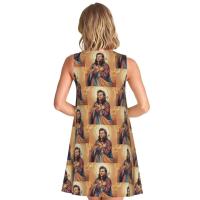 Vestido veraniego suelto personalizado H-Fine e Album S-Styles con estampado de bolsillo, vestido sin mangas para mujer para vacaciones en la playa - details 128
