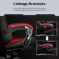 Silla de Oficina Silla Gaming con Reposapies Silla Ergonómica con Ruedas Silla Ordenador Ajustable Silla con Soporte Lumbar Capacidad MAX 136 KG Rojo - details 6