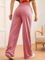 Pantalones de Manga Ancha de Alta Cintura para Mujer Primavera Otoño Pantalones Sueltos de Calidad con Cordón - details 22