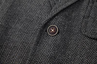 Chaleco de Tweed Grueso de Moda Retro para Hombres Chaleco de Fiesta de Ocio Casual Británico con Múltiples Bolsillos - details 5