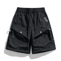 CHAIFENKO Pantalones Cortos de Nylon para Hombres Cómodos con Múltiples Bolsillos para Deportes y Fitness Moda de Verano para Exteriores - details 7