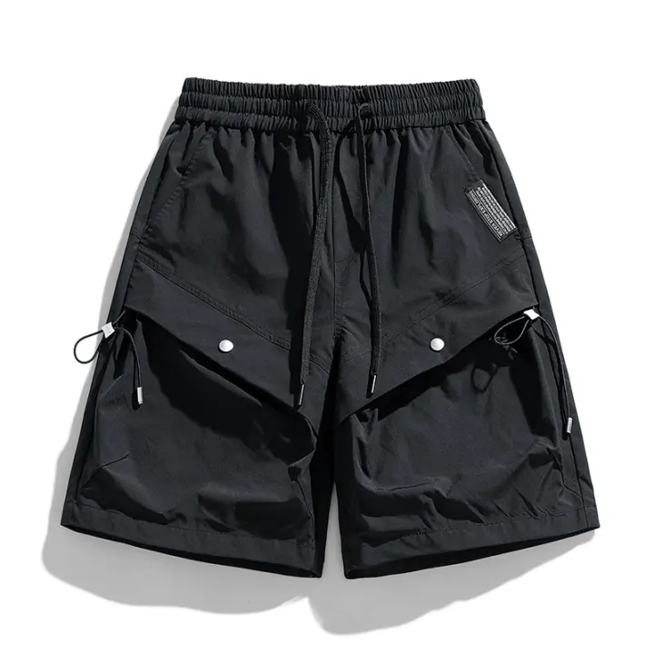 Pantalones cortos de nailon para hombre con bolsillos deportivos, moda de verano al aire libre - 1