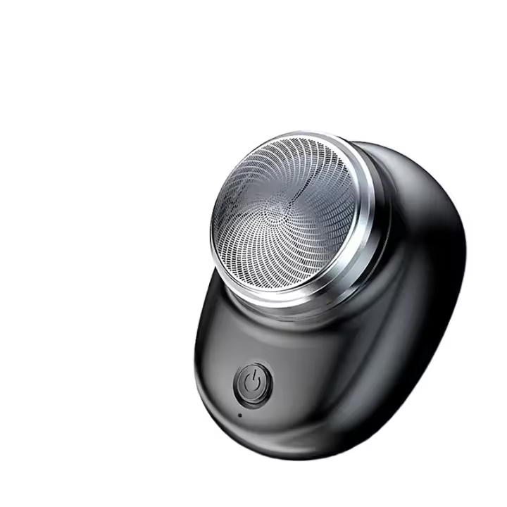 Mini Afeitadora eléctrica de viaje para hombre, afeitadora con carga USB, maquinilla de afeitar para cara y Barba, cuchillo lavable - 1