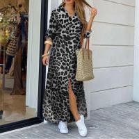 Vestido estampado de manga larga para mujer, moda informal - details 2