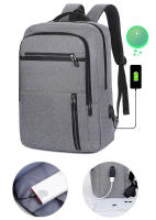 Mochila De Negocios multifuncional para hombre, bolsa impermeable para ordenador portátil, con carga USB, informal, de gran capacidad - details 1