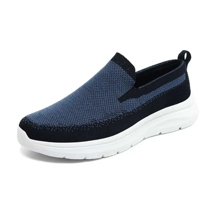 Nuevas zapatillas deportivas ligeras de malla suave para caminar para hombres mayores de talla grande 48 para Fitness y salud, haga que sus zapatos con logotipo - 1