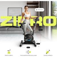 estática - Resistencia magnética, Operación silenciosa, Comodidad ajustable, Pantalla LCD, Medición del pulso, Calorías, Diseño compacto, Soporte para smartphone, Max 110 kg - details 1