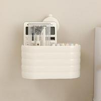 Organizador de toallas para la cara con ventosa de plástico, caja de almacenamiento de toallitas extraíble para ahorrar espacio con fregona de mano montada en la pared - details 3