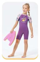 Traje de neopreno de 2,5mm para niños, traje de baño grueso de una pieza para niñas a prueba de frío, buceo, surf, snorkeg - details 12