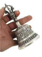 Conjunto de campana Dorje de objetos del Dharma hechos a mano, budista tibetano, decoración del hogar para meditación, oración, Reiki, curación de claridad - details 6