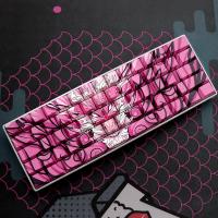 Alleron keycap polvo dragón lado grabado luz altura original pbt sublimación térmica de cinco lados adecuada para todos los teclados de eje magnético (teclado no incluido) - details 14