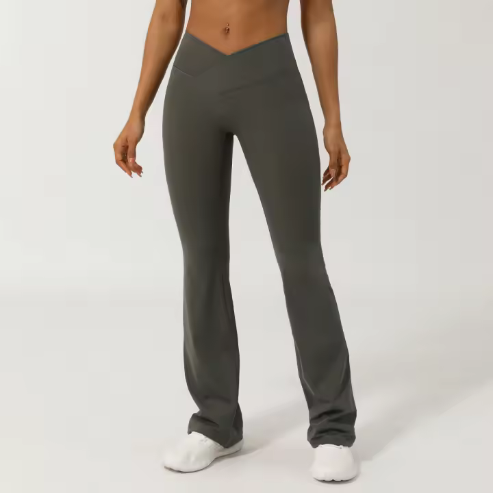 Pantalones de Entrenamiento de Cintura Ancha y V-Cintura Material de Nylon - 1