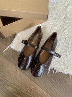 Retro Gypsy Star zapatos de ballet remachados nueva hebilla de una palabra con boca poco profunda zapatos Mary Jane - details 9